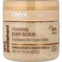 Onyx Professional, „Get Polished“ putojantis kūno šveitiklis su santalu ir šilta vanile, 453 g