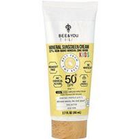 Bee & You, Vaikams, mineralinis apsauginis kremas nuo saulės, SPF 50+ PA++++, 80 ml
