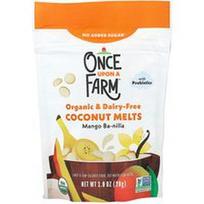 Once Upon A Farm, Organiniai kokosų saldainiai su mango ir kokoso tyrele, skirti mažiems vaikams, 28 g