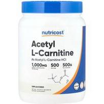 Nutricost, Acetil-L-karnitinas, be skonio, 500 g (1,1 svaro)