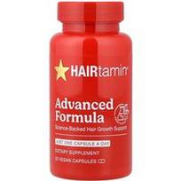 HAIRtamin, Pažangi formulė, 30 veganiškų kapsulių