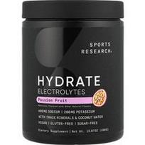 Sports Research, Hidratuojantys elektrolitai, pasiflorų skonio, 450 g