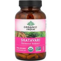 Organic India, Shatavari, 180 vegetariškų dangtelių (400 mg vienoje kapsulėje)
