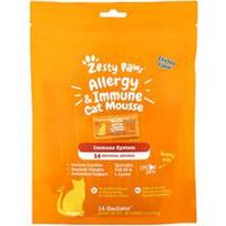 Zesty Paws, Alergiją ir imunitetą gerinantys kačių putėsiai, skirti visoms katėms, su vištiena, 14 pakelių po 6 g (0,2 uncijos)