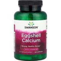 Swanson Vitamins, Kiaušinio lukšto kalcis su vitaminu D3, 120 kapsulių