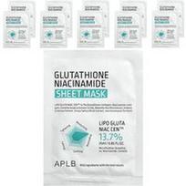 APLB, Glutationo ir niacinamido grožio lakštinė kaukė, 10 lapelių, po 25 ml (0,85 fl oz)