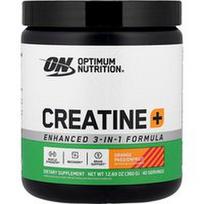 Optimum Nutrition, Kreatinas+, apelsinų ir pasiflorų skonio, 360 g (12,69 uncijos)