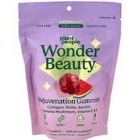 Plant People, „WonderBeauty®“, plaukų, odos ir nagų atjauninimo guminukai, arbūzo skonio, 60 guminukų