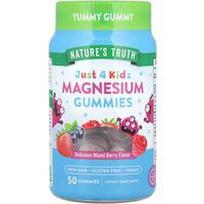 Nature's Truth, „Just 4 Kidz“, magnio guminukai, gardūs mišrių uogų mišiniai, 50 guminukų