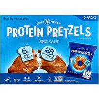 Crisp Power, Baltyminiai riestainiai su jūros druska, 6 pakeliai po 50 g