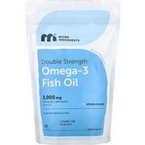 Micro Ingredients, Omega-3 žuvų taukai, citrinų skonio, 240 minkštųjų kapsulių (1000 mg vienoje minkštojoje kapsulėje)