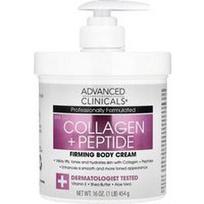 Advanced Clinicals, Stangrininamasis kūno kremas su kolagenu ir peptidais, 454 g