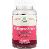 Nature's Craft, Kolagenas + biotinas, avietės, 90 gumų