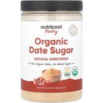 Nutricost, Sandėliukas, ekologiškas datulių cukrus, 454 g