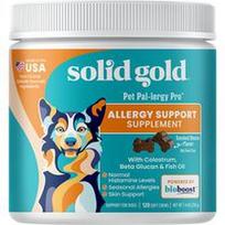 Solid Gold, „Pet Pal-Lergy Pro™“, alergijos palaikymo papildas šunims, rūkyta šoninė, 120 minkštų kramtomųjų gabalėlių, 7,6 uncijos (216 g)