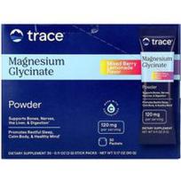 Trace, Magnio glicinato milteliai, mišrių uogų limonadas, 30 pakelių po 0,11 uncijos (3 g)