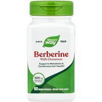 Nature's Way, Berberinas su cinamonu, 60 veganiškų kapsulių