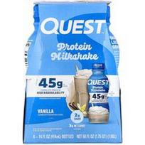 Quest Nutrition, Baltyminis pieno kokteilis, vanilės skonio, 4 buteliukai po 414 ml (14 skysčio uncijų)