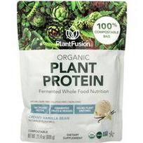 PlantFusion, Organiniai augaliniai baltymai, kreminės vanilės ankštys, 609 g
