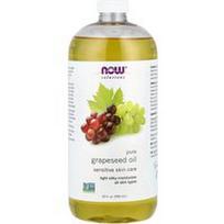NOW Foods, Tirpalai, grynas vynuogių kauliukų aliejus, visiems odos tipams, 946 ml