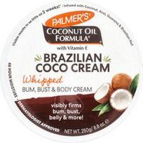 Palmer's, Kokosų aliejaus formulė® su vitaminu E, braziliškas kakavos kremas, plaktas, 250 g