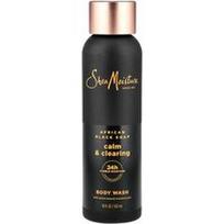SheaMoisture, Raminantis ir valomasis kūno prausiklis, afrikietiškas juodasis muilas, 532 ml