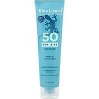 Blue Lizard Australian Sunscreen, Mineralinis apsauginis kremas nuo saulės jautriai odai, SPF 50, 148 ml
