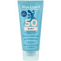 Blue Lizard Australian Sunscreen, Mineralinis kūdikių apsaugos nuo saulės kremas, SPF 50, 89 ml