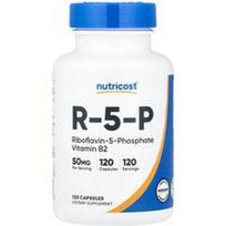 Nutricost, R-5-P, 50 mg, 120 kapsulių