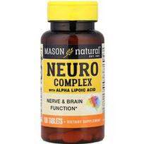 Mason Natural, Neuro kompleksas su alfa lipoine rūgštimi, 100 tablečių