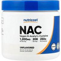 Nutricost, NAC, be skonio, 8,9 uncijos (250 g)