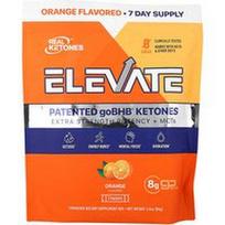 Real Ketones, „Elevate“, apelsinų skonio, 7 pakeliai po 0,43 uncijos (12,3 g)