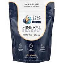 Baja Gold Salt Co., Mineralinė jūros druska, natūralių grūdų, 454 g