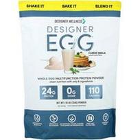 Designer Wellness, „Designer Egg®“, viso kiaušinio daugiafunkciai baltymų milteliai, klasikinės vanilės skonio, 704 g