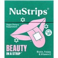 NuStrips, „Beauty In A Strip™“, saldžiųjų braškių skonio, 30 juostelių