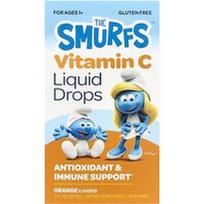 The Smurfs, Vitamino C skystieji lašai, nuo 1 metų, apelsinų skonio, 60 ml