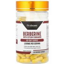 Probase Nutrition, Berberinas su Ceilono cinamonu, 120 daržovių kapsulių
