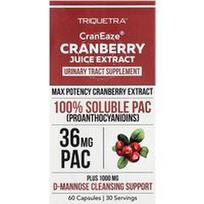 Triquetra Health, CranEaze®, spanguolių sulčių ekstraktas, 60 kapsulių