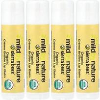 Mild By Nature, „Sierra Bees™“ ekologiški lūpų balzamai „Creme Brulee“, 4 vnt. pakuotėje po 4,25 g (0,15 uncijos)