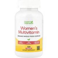 Super Nutrition, Organic Whole Food Women's Multivitamin with Vitamin A, Organic Amla Extract, Organic Sunflower Extract, and Organic Moringa Extract , 120 Tablets