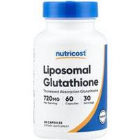 Nutricost, Liposominis glutationas, 60 kapsulių (360 mg vienoje kapsulėje)