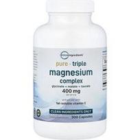 Micro Ingredients, Trigubas magnio kompleksas, 300 kapsulių (133 mg vienoje kapsulėje)