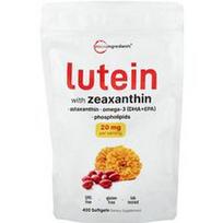 Micro Ingredients, Liuteinas su zeaksantinu, 400 minkštųjų kapsulių