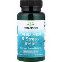 Swanson Vitamins, Gilus poilsis ir streso malšinimas, 60 veganiškų kapsulių