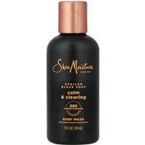 SheaMoisture, Raminantis ir valomasis kūno prausiklis, afrikietiškas juodasis muilas, 89 ml