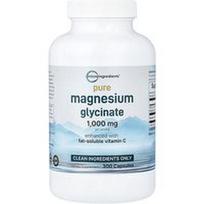 Micro Ingredients, Grynas magnio glicinatas su vitaminu C, 300 kapsulių