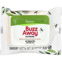 Quantum Health, „Buzz Away Extreme®“, atbaido uodus ir erkes, 20 servetėlių, 73,2 g