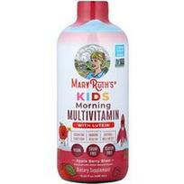 MaryRuth's, Vaikams, rytinis multivitaminas su liuteinu, obuolių ir uogų skonio gėrimas, 450 ml
