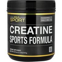 California Gold Nutrition, Sport, Creatine Sports Formula™, kreatinas sportui, su aminorūgščių mišiniu, beta-alaninu, burokėlių sultimis ir kokosu, 514 g