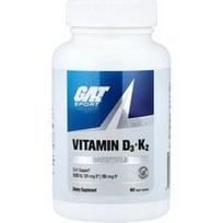 GAT, Sportas, būtiniausi produktai, vitaminai D3 ir K2, 60 vegetariškų kapsulių